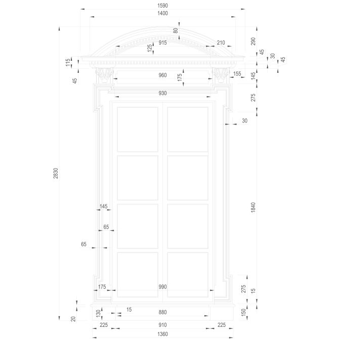 картинка Оконный наличник FWT5057F22